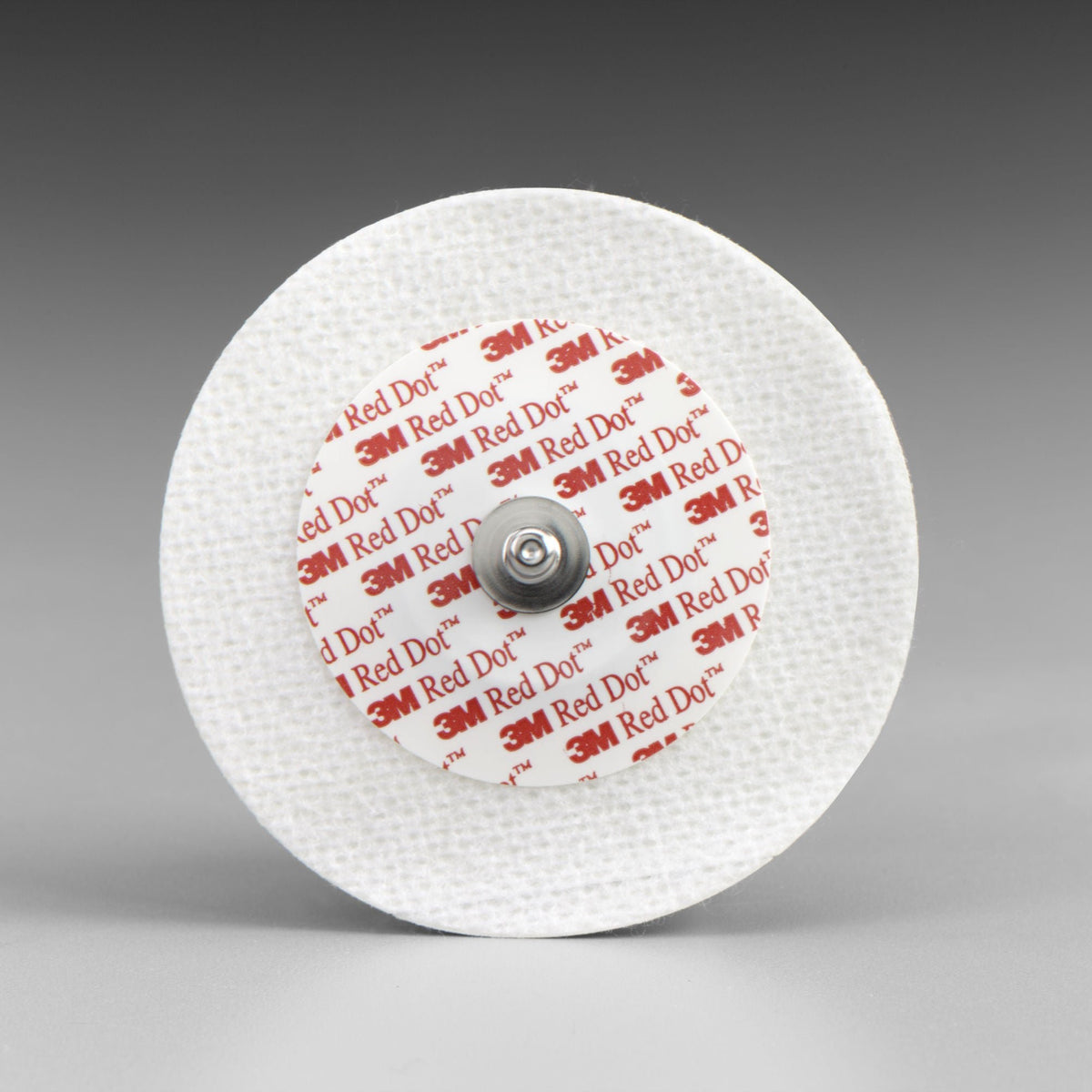 3M Red Dot ECG Monitoring Electrode, Snap Connector, Solid Gel, Cloth Backing, Adult, Non-Radiolucent, 2.3" Diameter - SOL2238- - LL Medico