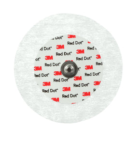 3M Red Dot, ECG Monitoring Electrode, Snap Connector, Solid Gel, Tape Backing, Microporous, Adult, Non-Radiolucent, 2.3" Diameter - SOL2239 - LL Medico