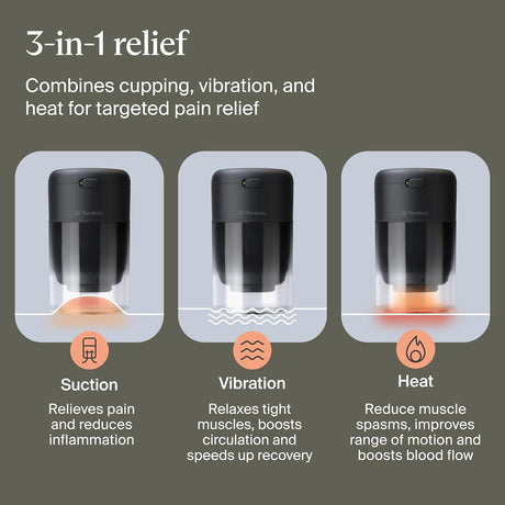 TheraCup Cupping System, Portable Cupping Massage Device