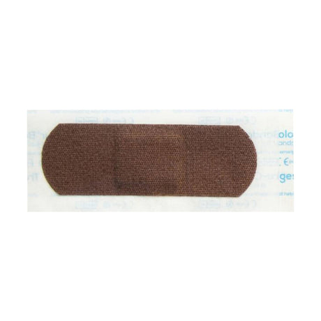 Tru-Colour Adhesive Strip, Dark Brown, Fabric, 1 x 3", Sterile - LL Medico
