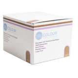 Tru-Colour Adhesive Strip, Dark Brown, Fabric, 1 x 3", Sterile - LL Medico