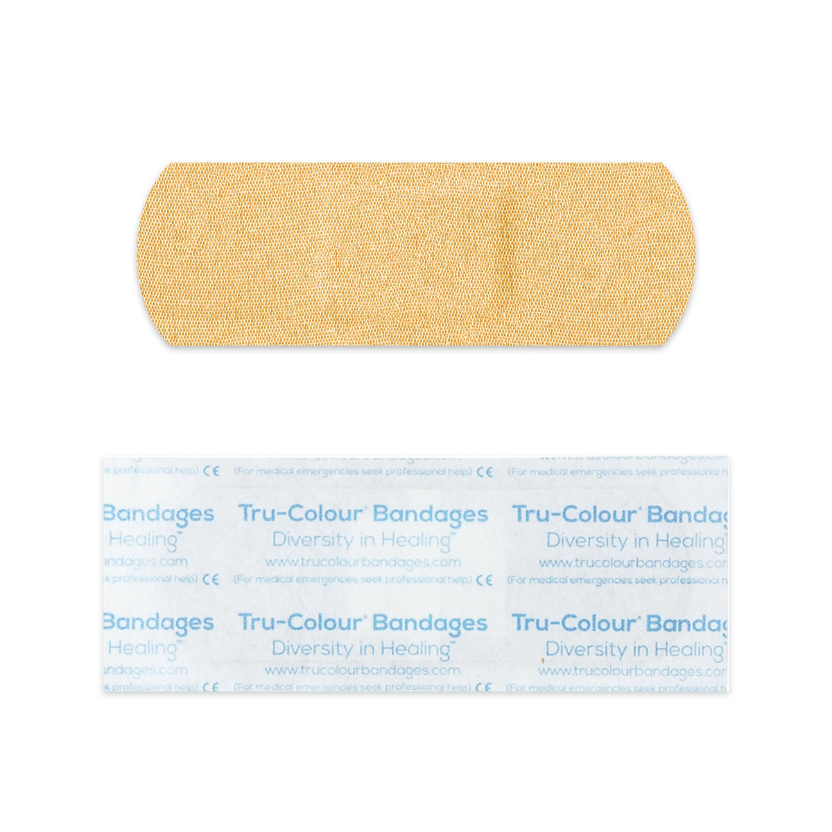 Tru-Colour Adhesive Strip, Beige, Fabric, 1 x 3", Sterile - TCB-AB1500 - LL Medico
