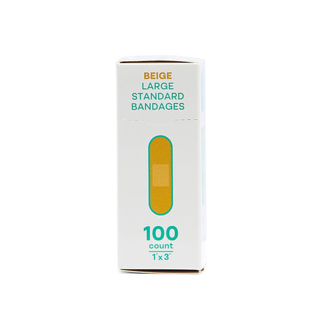 Tru-Colour Skin Tone Shade Fabric Bandage, Adhesive Strip, Beige, Fabric, 1 x 3", Sterile - TCB-ALS100 - LL Medico