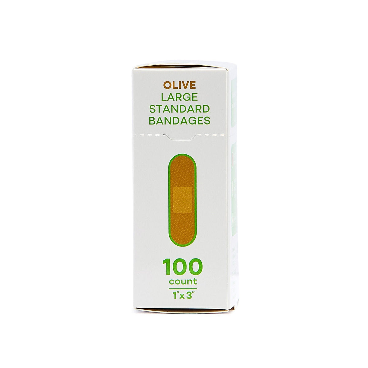 Tru-Colour Skin Tone Bandages, Adhesive Strip, Olive, Fabric, 1 x 3", Sterile - TCB-GLS100 - LL Medico