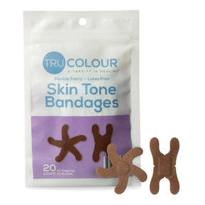 Tru-Colour Adhesive Strip, Waterproof, Dark Brown, Fabric, Sterile - TCB-PKF-Pack - LL Medico