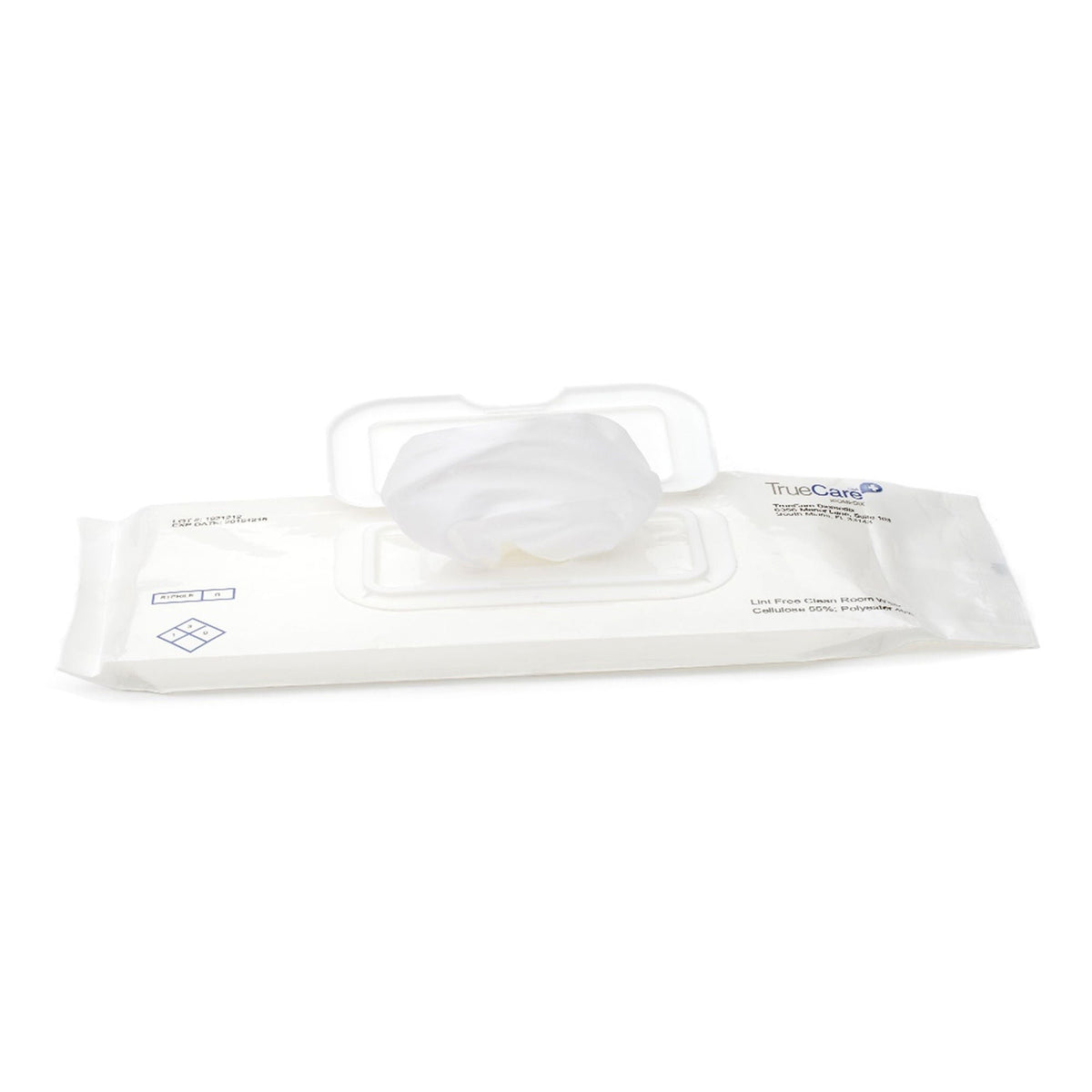 TrueCare Premoistened Cleanroom Wipe, Surface Disinfectant Cleaner, Sterile, Alcohol Scent, 9 x 9" - TCBWALC30 - LL Medico