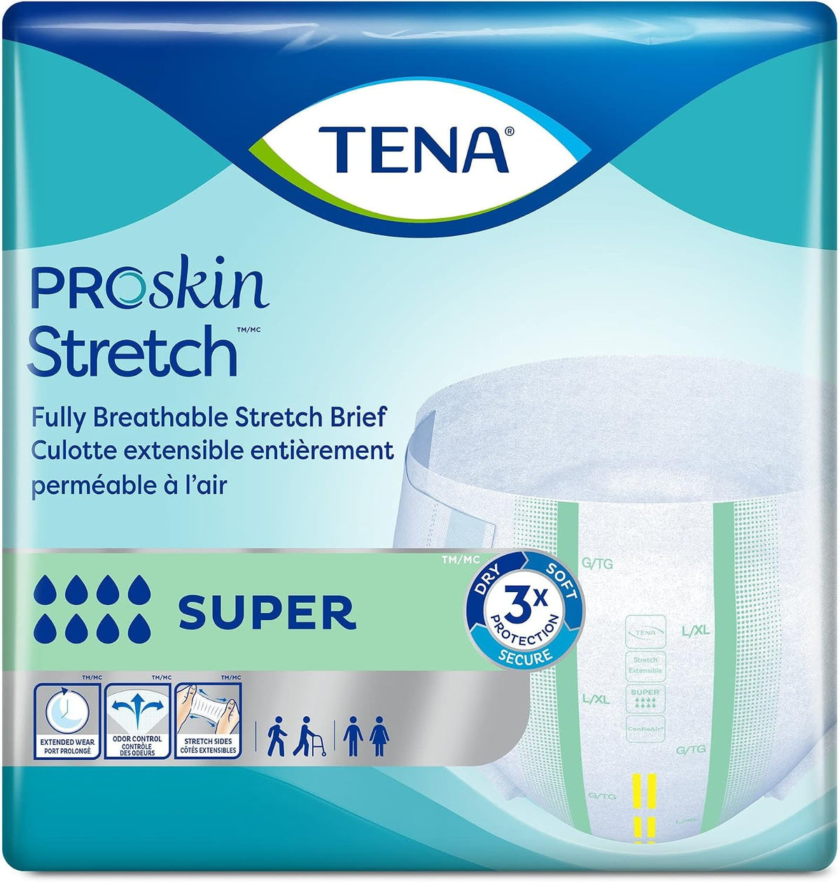 TENA ProSkin Stretch Super Briefs