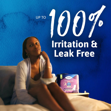 TENA Sensitive Care Extra Coverage Overnight Pads