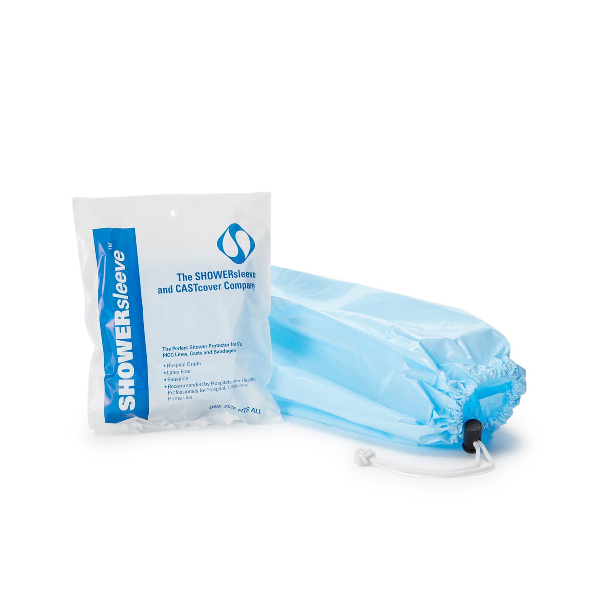 SHOWERsleeve Arm Cast and Bandage Protector, One Size Fits Most, Opaque White, Polypropylene, 12 x 17" - THE00140 - LL Medico