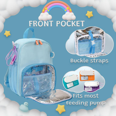 Triac Medical Products Feeding Pump Backpack for Enteralite Infinity, 6" x 8" x 14"