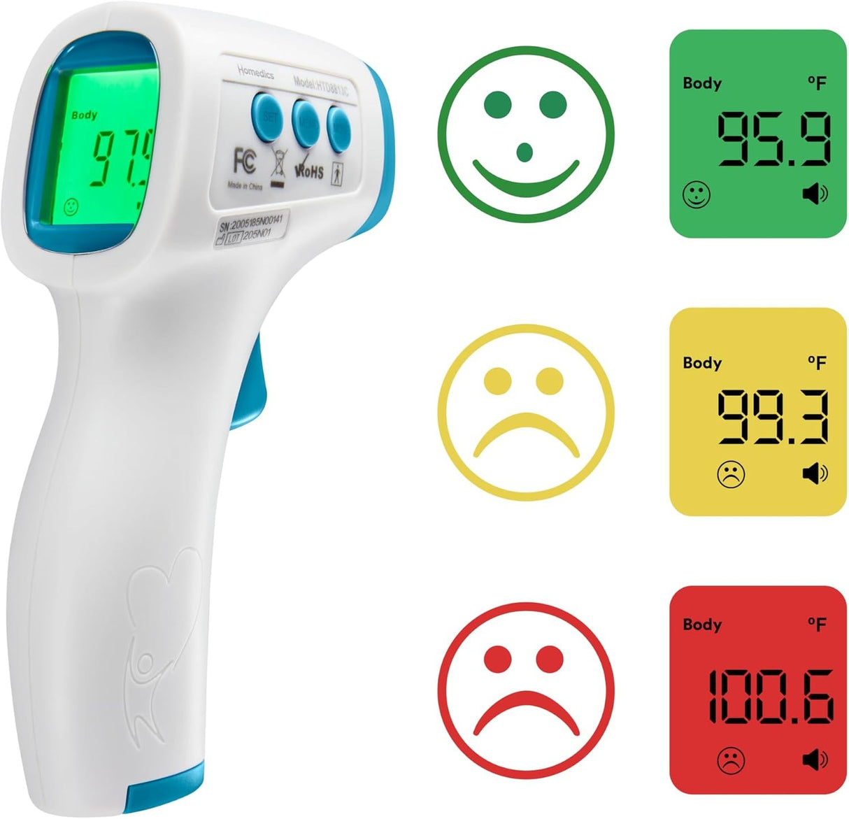 HoMedics Non-Contact Infrared Skin Surface Thermometer
