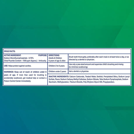 Freshmint Anticavity Fluoride Toothpaste, 0.6 oz