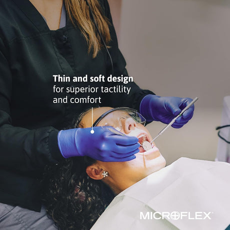 Microflex Ultraform Powder-Free Nitrile Exam Gloves, Blue