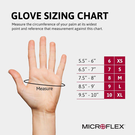 Microflex Ultraform Powder-Free Nitrile Exam Gloves, Blue