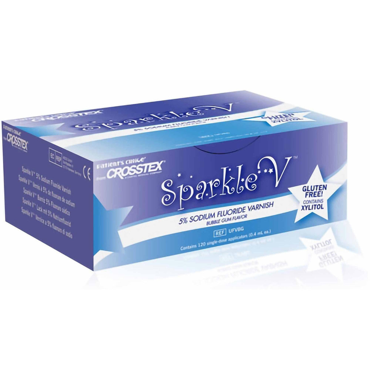 Sparkle V Fluoride Treatment, 0.4 mL, Bubble Gum Flavor