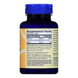 A blue plastic bottle of Foster & Thrive Vitamin C Supplement with a white label detailing 500 mg Vitamin C and 55 mg sodium per chewable tablet for immune support, plus ingredients and usage info. Brand: Foster & Thrive.