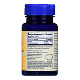 A blue bottle of Foster & Thrive Vitamin D3 Supplement with a blue cap features supplement facts on a white and yellow label, highlighting immune support and bone health benefits in black text.