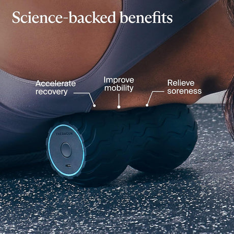 Therabody WaveDuo Vibration Therapy Foam Roller, Back & Neck
