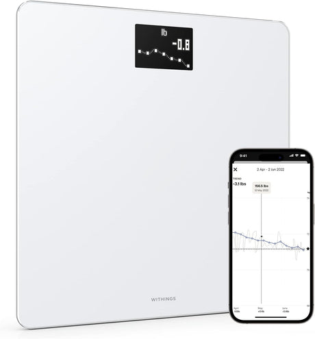 Withings Body Digital Wi-Fi Smart Scale with BMI, White