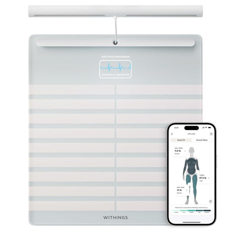 Withings Body Scan Segmental Body Composition Smart Scale, White
