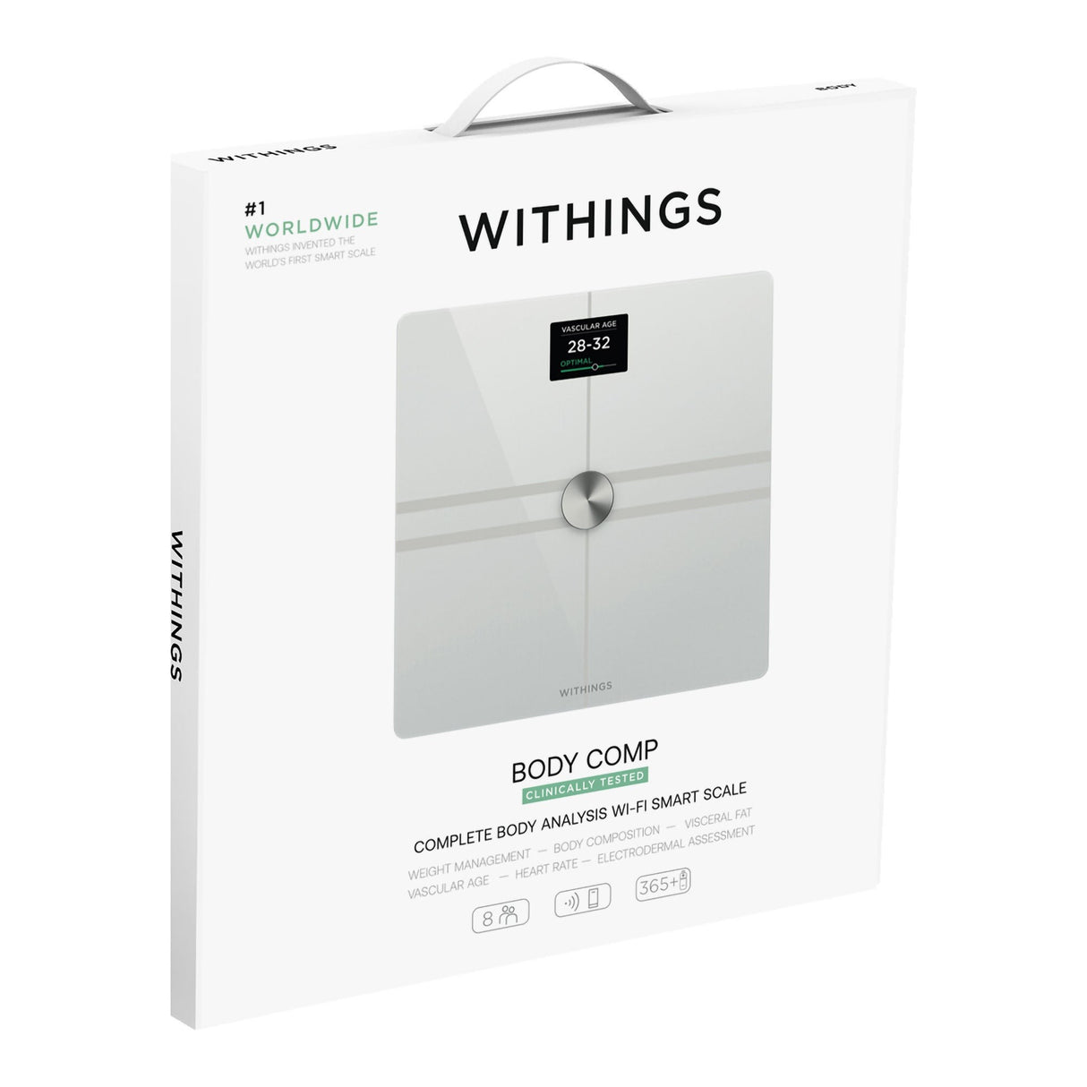 Withings Body Comp Total Body Composition Analyzer, White