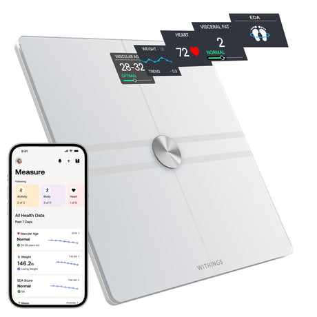 Withings Body Comp Total Body Composition Analyzer, White