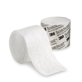 3M Scotchcast Wet or Dry, Water Resistant Cast Padding, 2" x 4 yd, White, Polypropylene / Polyethylene Knit / Nonwoven Fibers, NonSterile - WDP2-Single - LL Medico