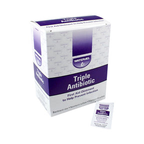 Water Jel First Aid Antibiotic Ointment, Bacitracin, Neomycin, Polymyxin B, 0.9 g - LL Medico