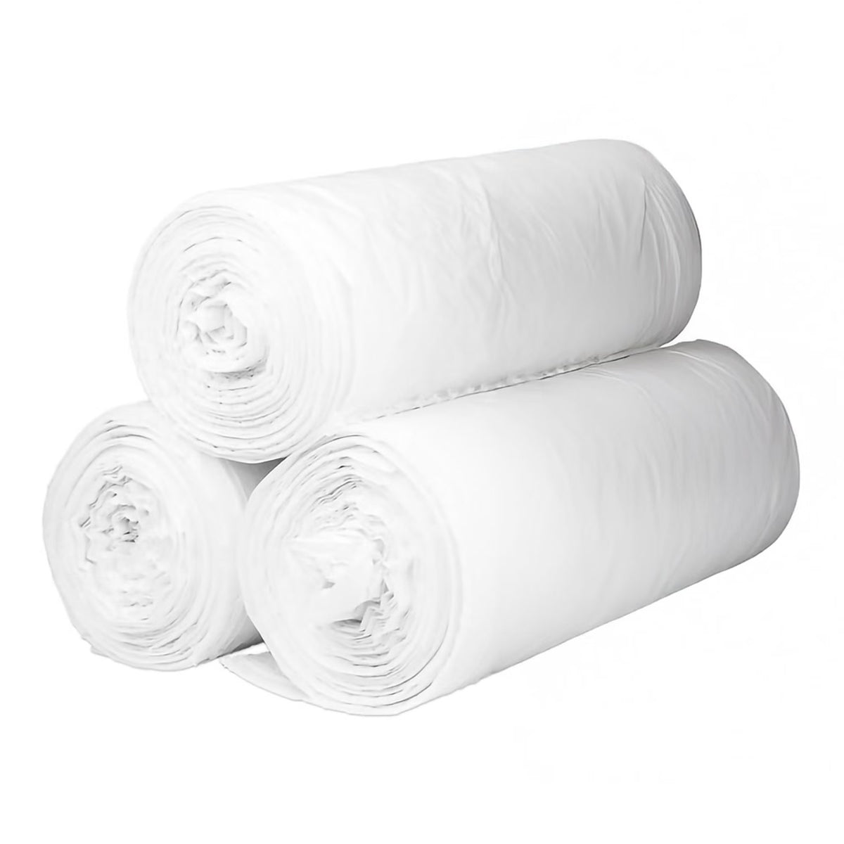 McKesson Trash Bag, Extra Heavy Duty, 45 gal, 0.80 mil, 40 x 46", White, Star Seal Bottom, Coreless Roll - WSL4046XHW - LL Medico