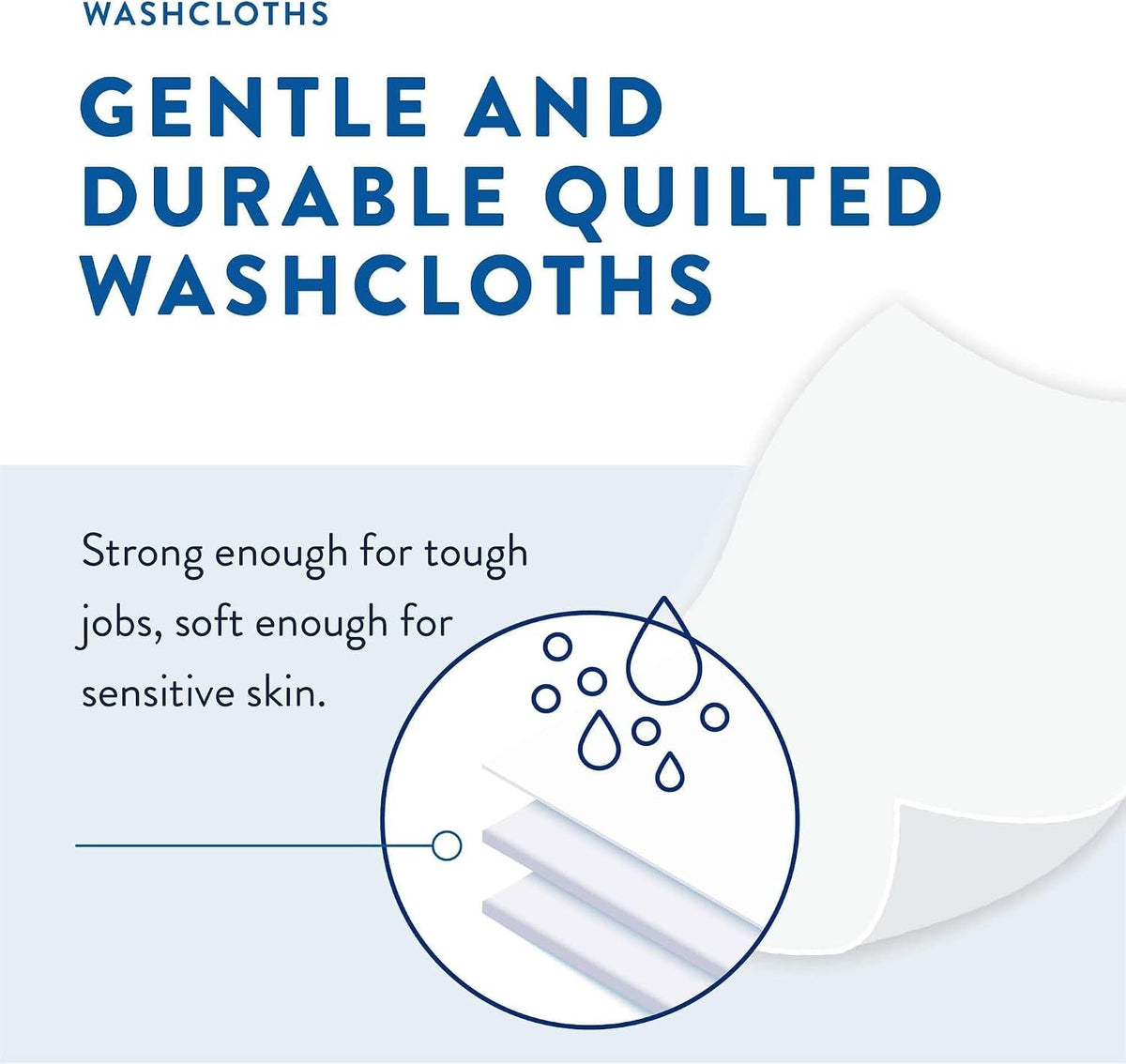Prevail Washcloths, 12" x 8", 48 Count