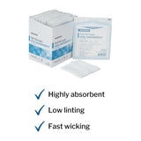 McKesson IV/Drain Split Dressing, 4 x 4 Inch, Six Ply