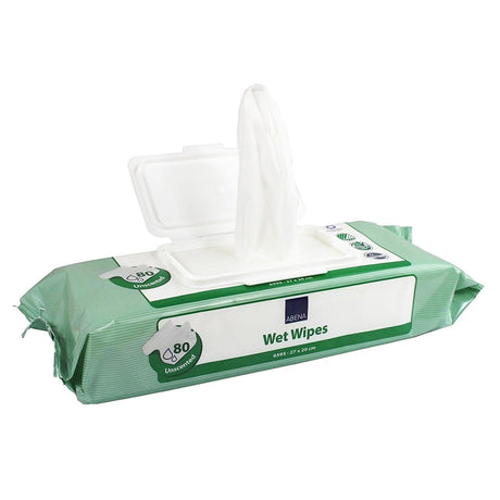 Abena Disposable Wet Wipes, 80 Count - 6595-Pack - LL Medico