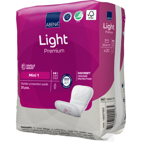 Abena Light Mini 1 Bladder Control Pad - 1000017155-Pack - LL Medico