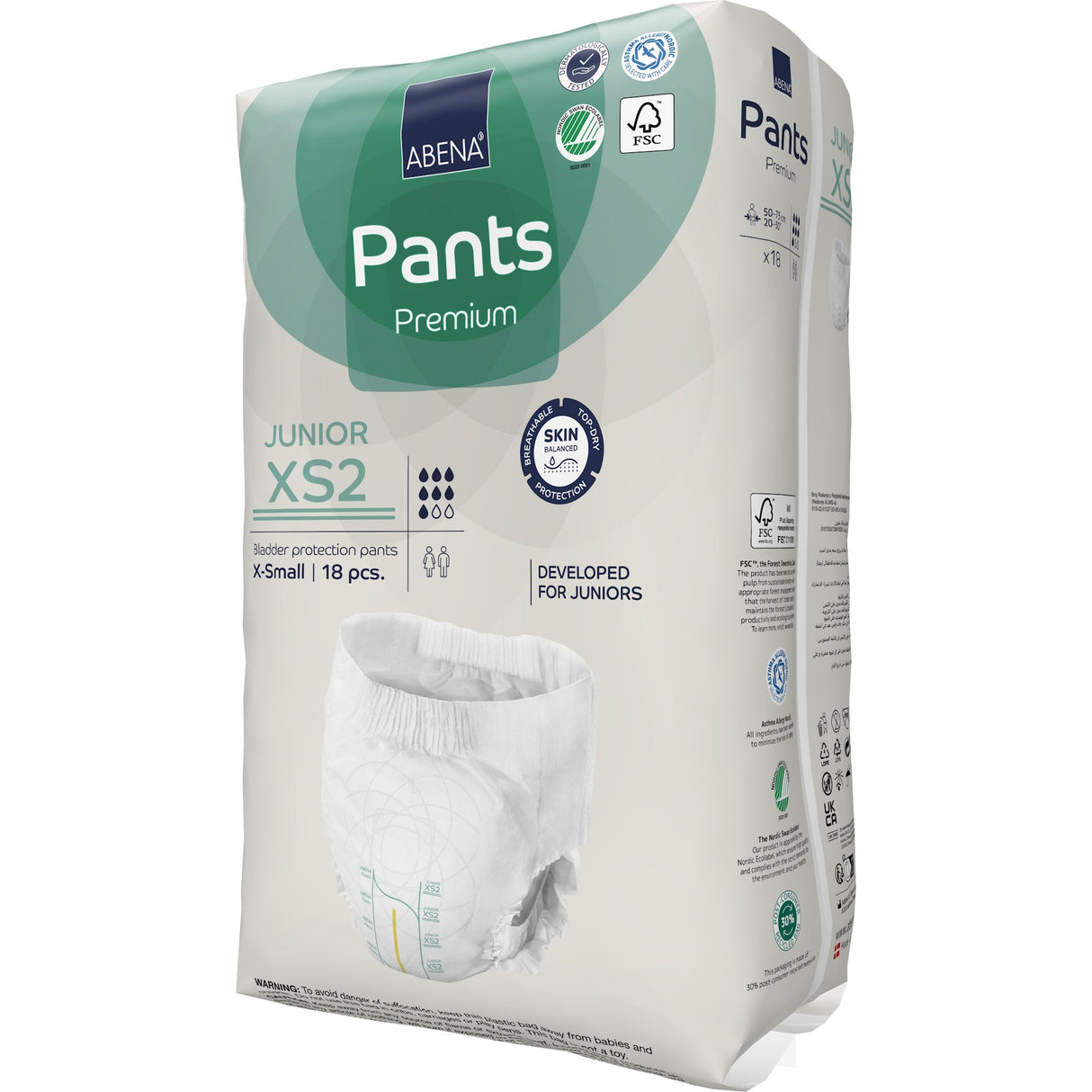 Abena Pants Junior Youth Incontinence Pull Ups, XS2 - 1000021317-Pack - LL Medico