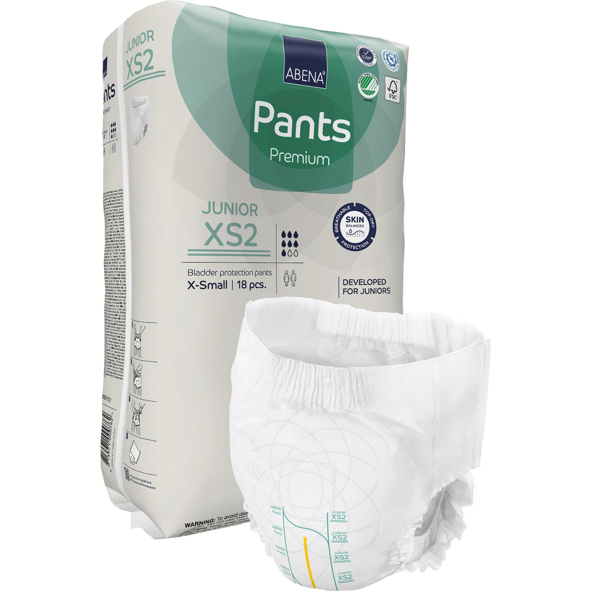Abena Pants Junior Youth Incontinence Pull Ups, XS2 - 1000021317-Pack - LL Medico