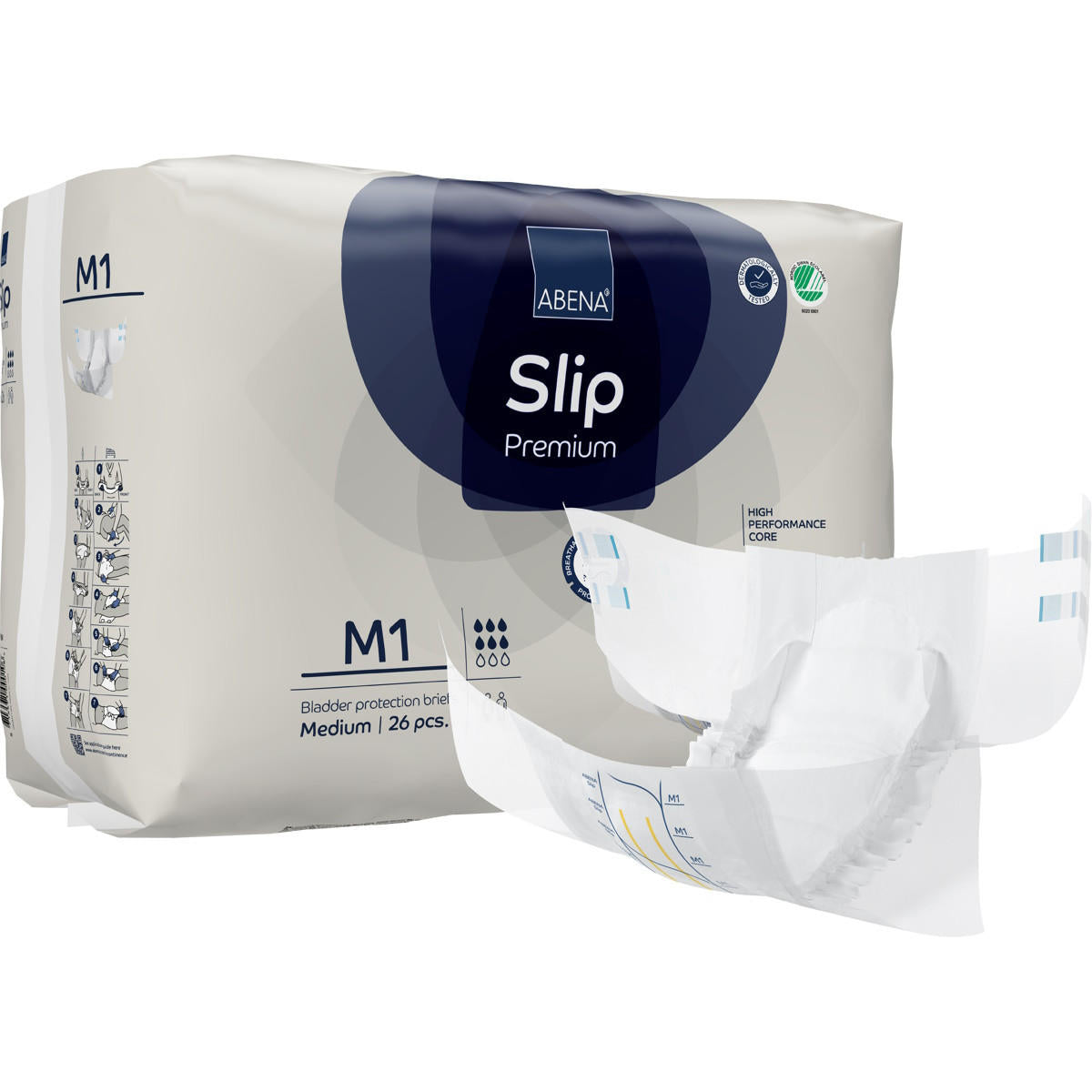 Abena Slip Premium Level 1 Adult Diapers - 1000021284-Pack - LL Medico