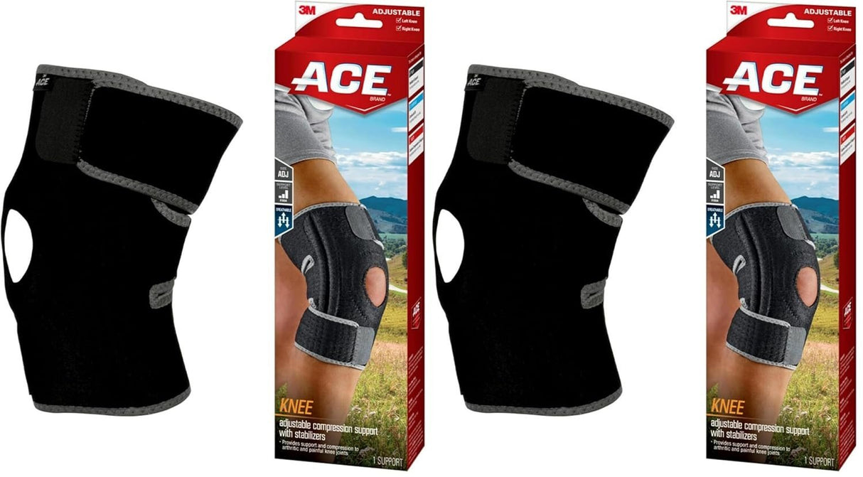 Ace Knee Support, Adjustable Compression, Moderate, One Size Fits Most - 200290-Single - LL Medico