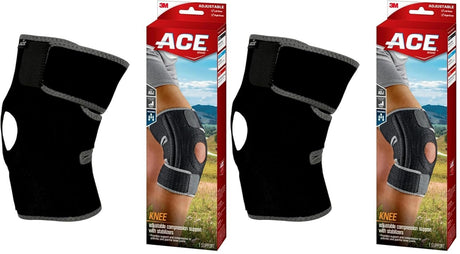 Ace Knee Support, Adjustable Compression, Moderate, One Size Fits Most - 200290-Single - LL Medico
