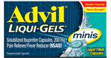 Advil Liqui-Gels Minis, Ibuprofen 200 mg, Pain Reliever/Fever Reducer, Liquid Filled Capsules