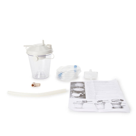 AG Industries Suction Canister Kit with Float Valve Shut-Off Lid, 800 mL - AG18600-KIT2-Single - LL Medico