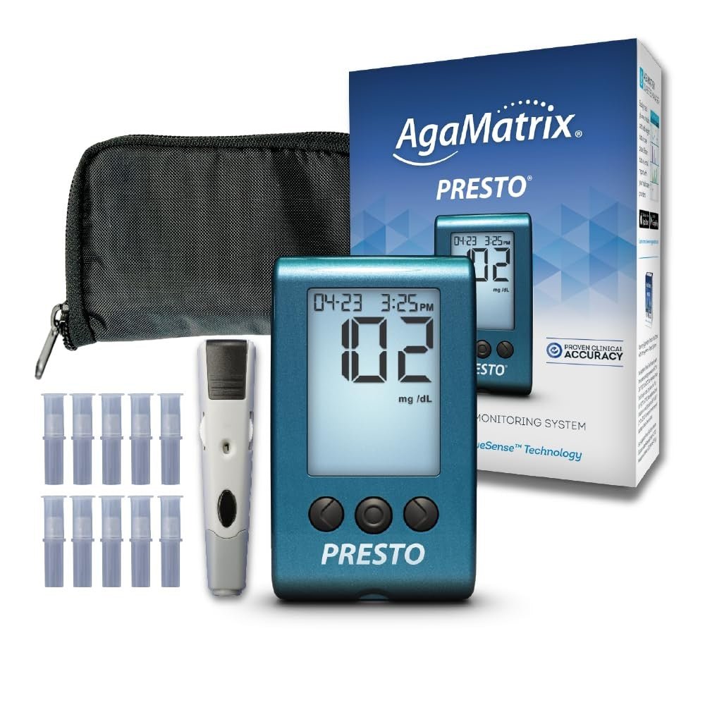 AgaMatrix Presto Blood Glucose Meter - 8000-02649-Single - LL Medico