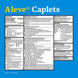 Aleve Easy Open Arthritis Cap Caplets, Drug Facts panel