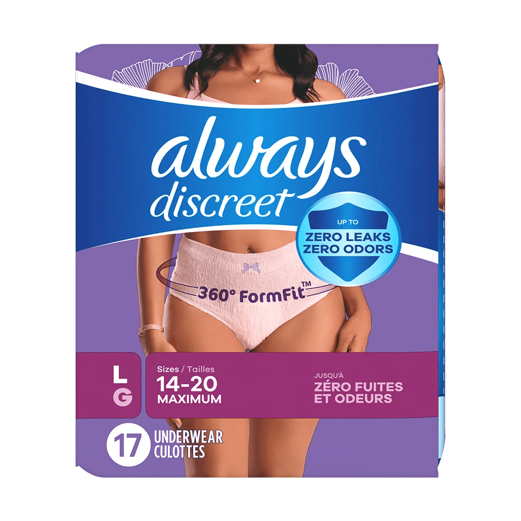 Always Discreet Maximum Protection Underwear for Women - 10037000887574-Pack - LL Medico
