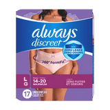 Always Discreet Maximum Protection Underwear for Women - 10037000887574-Pack - LL Medico