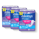 Always Discreet Moderate Long Pads, 4 Drops - 03700088707-Pack - LL Medico