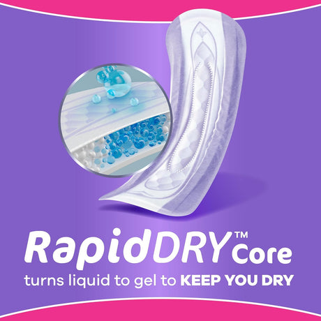 Always Discreet Moderate Long Pads, 4 Drops - 03700088707-Pack - LL Medico