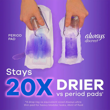 Always Discreet Moderate Pads, 4 Drops - 00037000904335-Pack - LL Medico