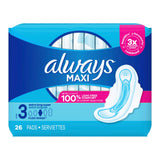 Always Maxi Pads Size 3 Extra Long Super with Flexi-Wings - 03700098347-Pack - LL Medico