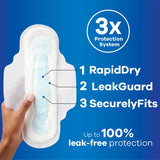 Always Maxi Size 3 Extra Long Super Pads with Wings, Unscented - 03700098727-Pack - LL Medico