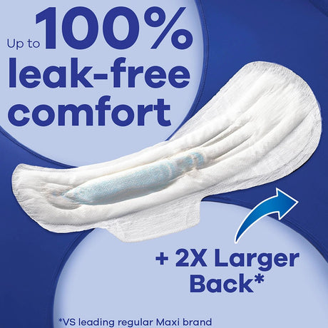 Always Maxi Size 5 Extra Heavy Overnight Pads with Wings, Unscented - 03700017902-Pack - LL Medico